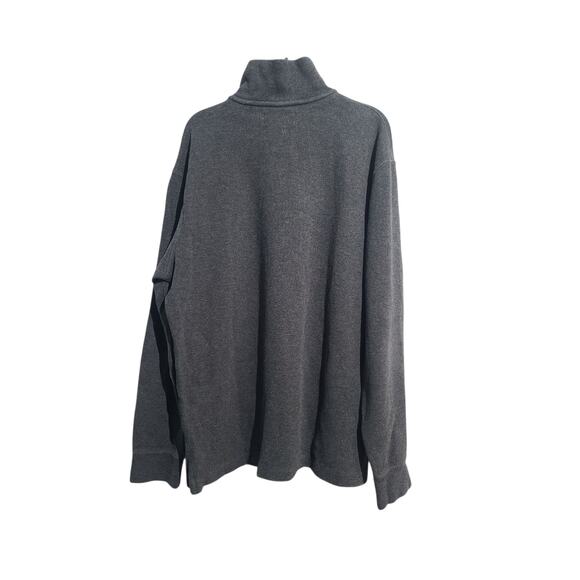 Gilli Gray Tie Front Waist Mock Neck Long Sleeve Knit Dress Size S - Picture 2 of 5